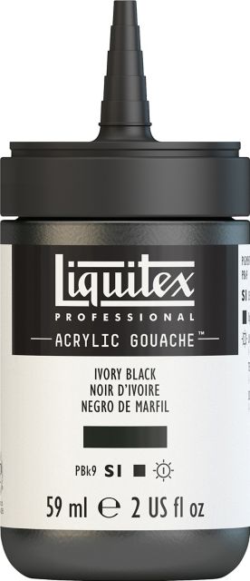 ACRYLIC GOUACHE 59ML IVORY BLACK