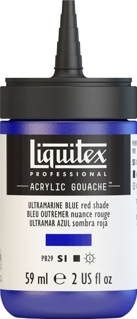 ACRYLIC GOUACHE 59ML ULTRAMARINE BLUE RED SHADE