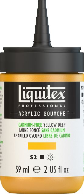 ACRYLIC GOUACHE 59ML CADMIUM FREE YELLOW DEEP