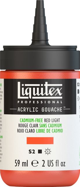 ACRYLIC GOUACHE 59ML CADMIUM FREE RED LIGHT