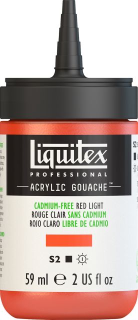 ACRYLIC GOUACHE 59ML CADMIUM FREE RED LIGHT