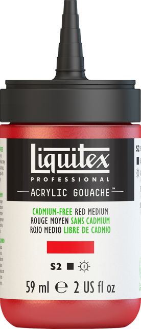ACRYLIC GOUACHE 59ML CADMIUM FREE RED MEDIUM
