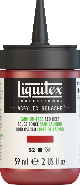 ACRYLIC GOUACHE 59ML CADMIUM FREE RED DEEP