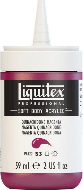 PROFESSIONAL SOFT BODY ACRYLIC 59ML QUINACRODONE MAGENTA