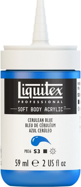 PROFESSIONAL SOFT BODY ACRYLIC 59ML CERULEAN BLUE