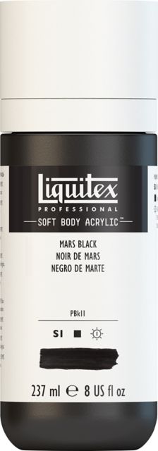 Professional Soft Body Acrylic 237Ml Mars Black