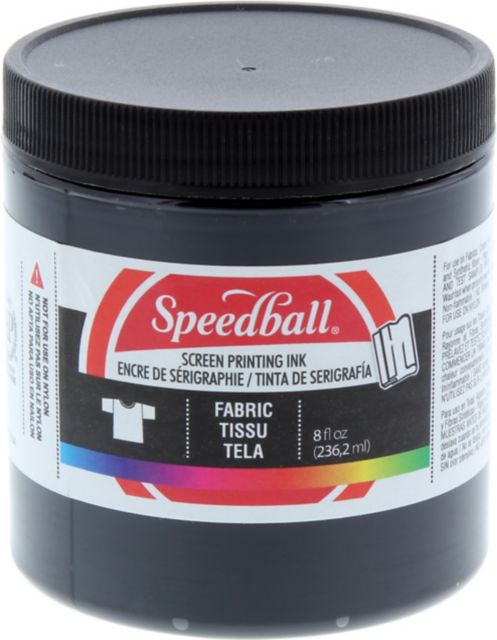 SCREEN INK FABRIC 8 OZ BLACK