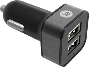 Digipower 2.4amp Dual USB Car Charger, Black.