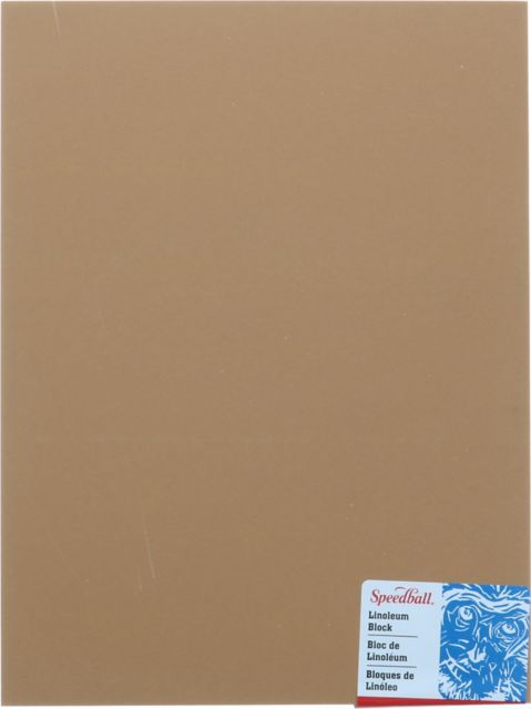 LINO BLOCK SMOKEY TAN 9X12