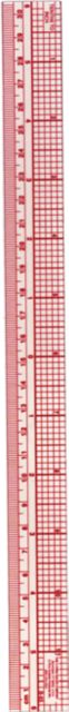 RULER METRIC BEVELED 1X13
