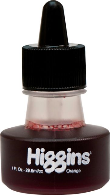 HIGGINS INK ORANGE 1 OZ