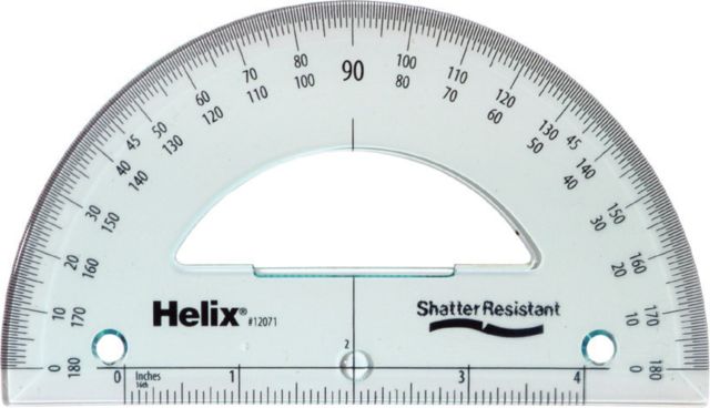 PROTRACTOR 180-DEGREE 6-INCH
