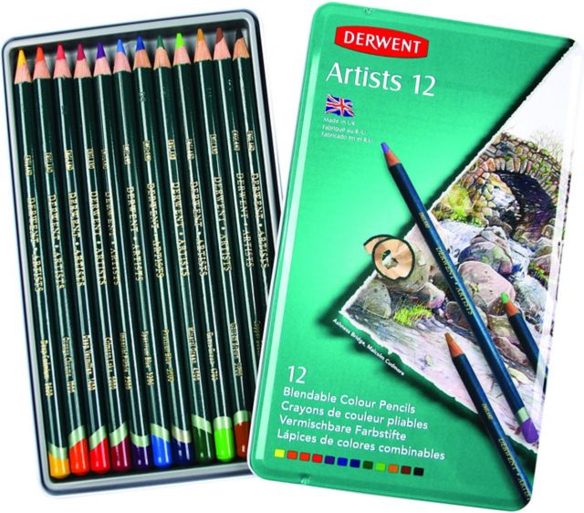 Derwent Artist Pencil- 12 Set Tin