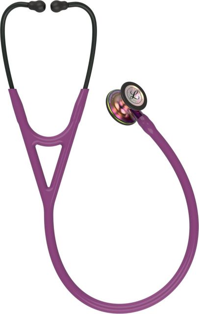 3M LITTMANN CARDIOLOGY IV STETHOSCOPE-PLUM TUBE RAINBOW CHESTPIECE VIOLET STEM