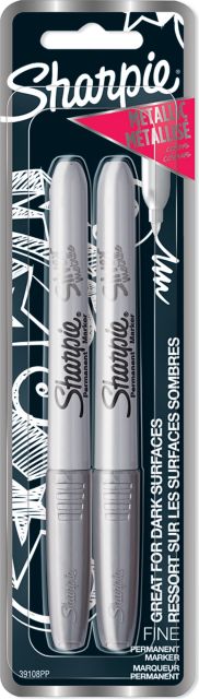 SHARPIE METALLIC SILVER 2-PACK