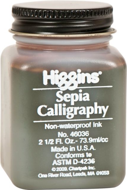 HIGGINS CALLIGRAPHY INK SEPIA 2.5 OZ