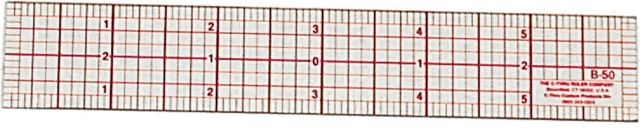 RULER STANDARD BEVEL 1X6