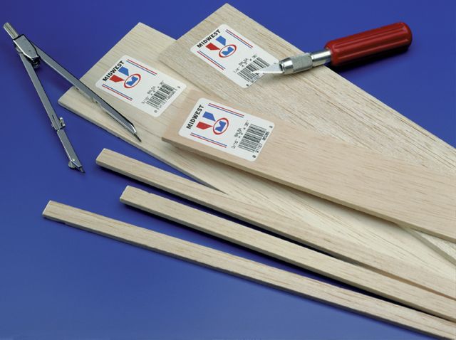 Balsa Wood 1/8 X 1/8 X 36in (18)1043 