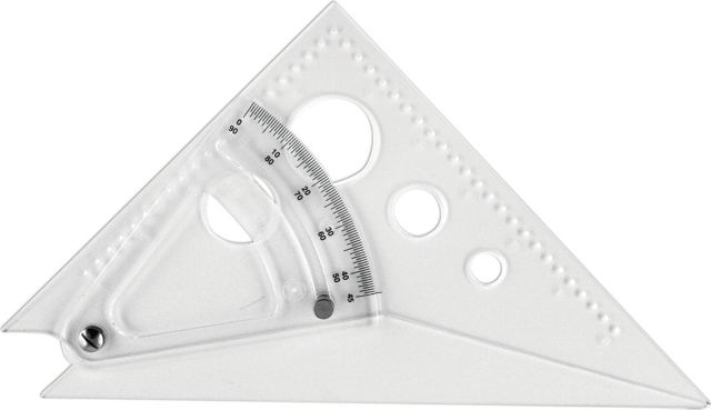TRIANGLE ADJUSTABLE CLEAR 8-INCH