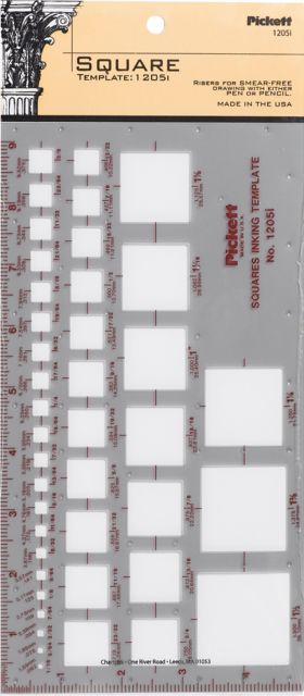 Pickett 1205i Squares Template