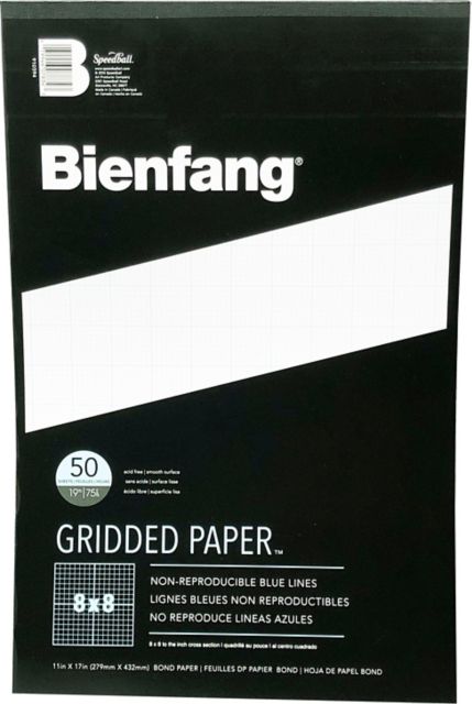 Cross Section Pad 8X8 11X17 50/Sheets