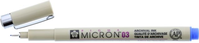 MICRON PEN .35MM BLUE