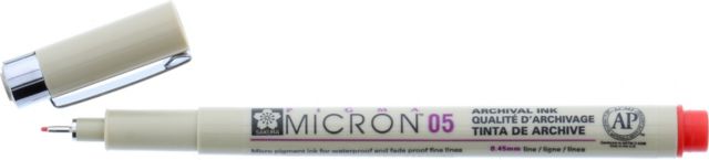 MICRON PEN .45MM RED