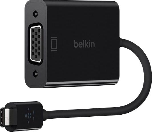 Belkin USB-C to VGA Adapter, 15cm, Black