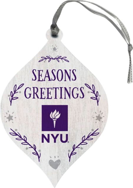 New York University Teardrop Ornament