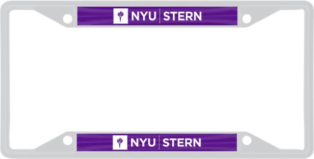 New York University Stern License Plate Frame