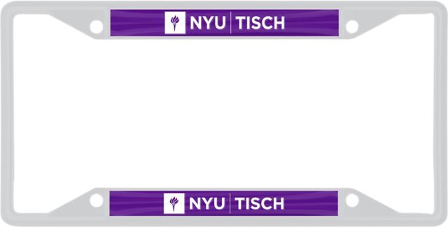 New York University Tisch License Plate Frame