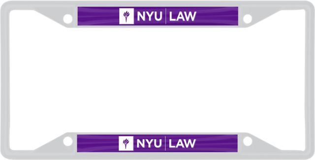New York University Law License Plate Frame