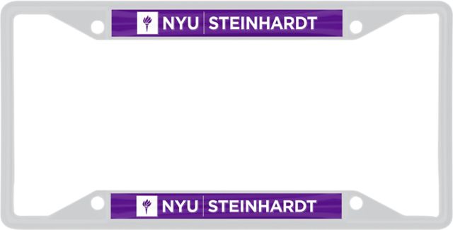 New York University Steinhardt License Plate Frame