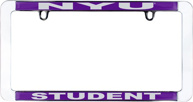 New York University Student License Plate Frame