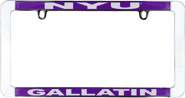 New York University Gallatin License Plate Frame