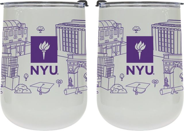 New York University 18 oz. Tumbler