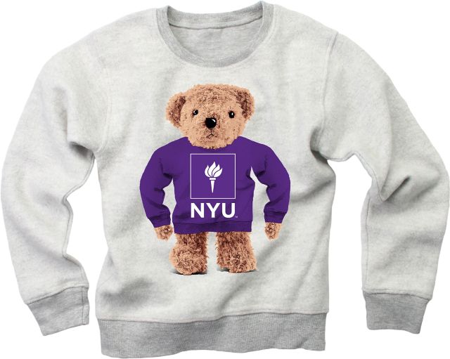 New York University Youth Teddy Bear Crewneck: New York University