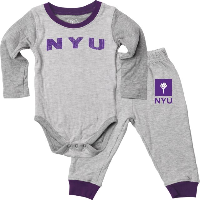New York University Infant Bodysuit & Pant Set