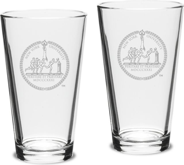 Set of 2 Crystal Mixing Glasses - 16 oz- ONLINE ONLY
