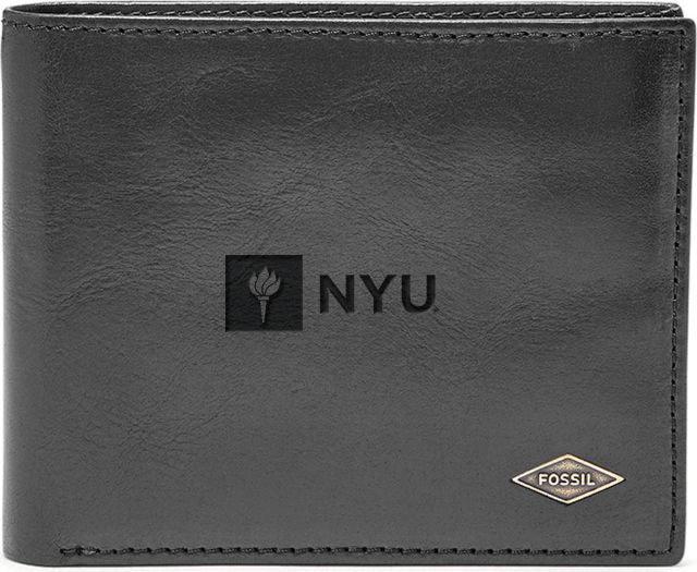Fossil Leather Ryan RFID Flip ID Bifold - Black - ONLINE ONLY
