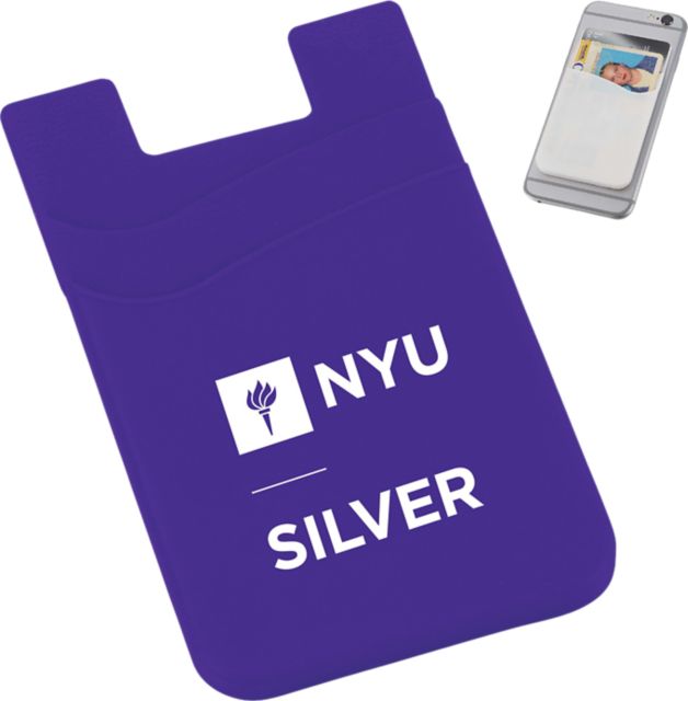 New York University Two Pocket Card Wallett