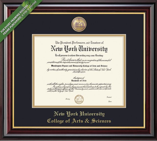 Framing Success Windsor 11.25 x 14.25 College of Arts & Sciences Diploma with Medallion & Double mat - ONLINE ONLY