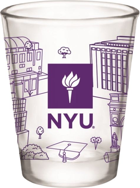New York University 2 oz. Collector's Glass