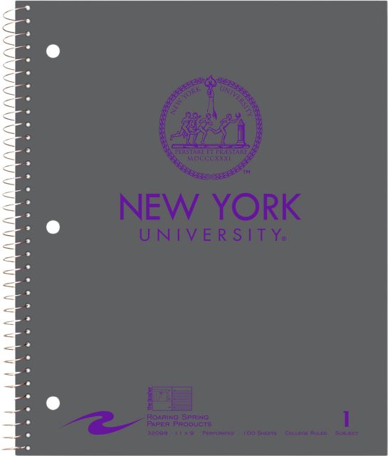 New York University 1 Subject Notebook