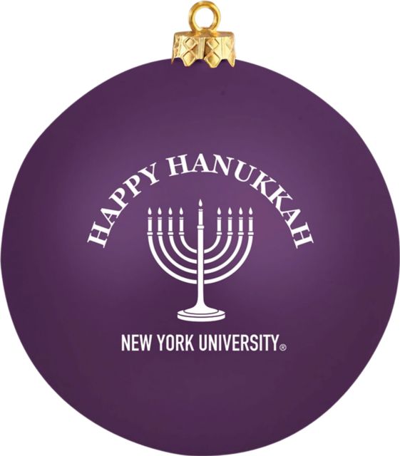 New York University Hanukkah Round Ornament