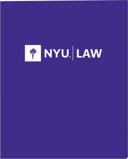 New York University Law 2 Pocket Folder