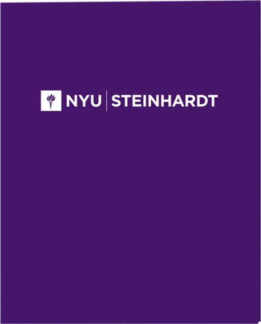 New York University Steinhardt 2 Pocket Folder