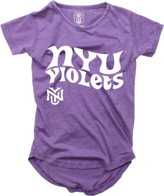 New York University Youth Girl's Crewneck | Wes & Willy | Grape | Youth Medium