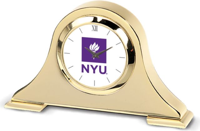 CSI Gold Napoleon Desk Clock With Colored Medallion - ONLINE ONLY