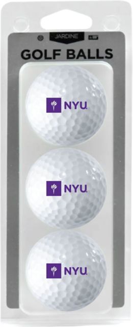 New York University 3 Pack Golf Balls